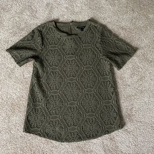 Olive Banana Republic Crochet Top
